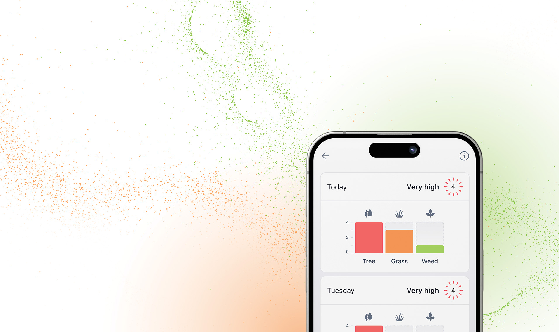 IQAir app screen